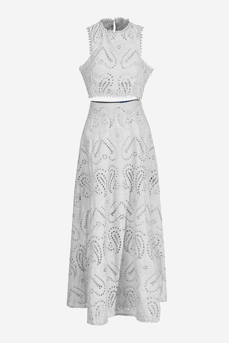 Ashlyn cropped top and skirt set