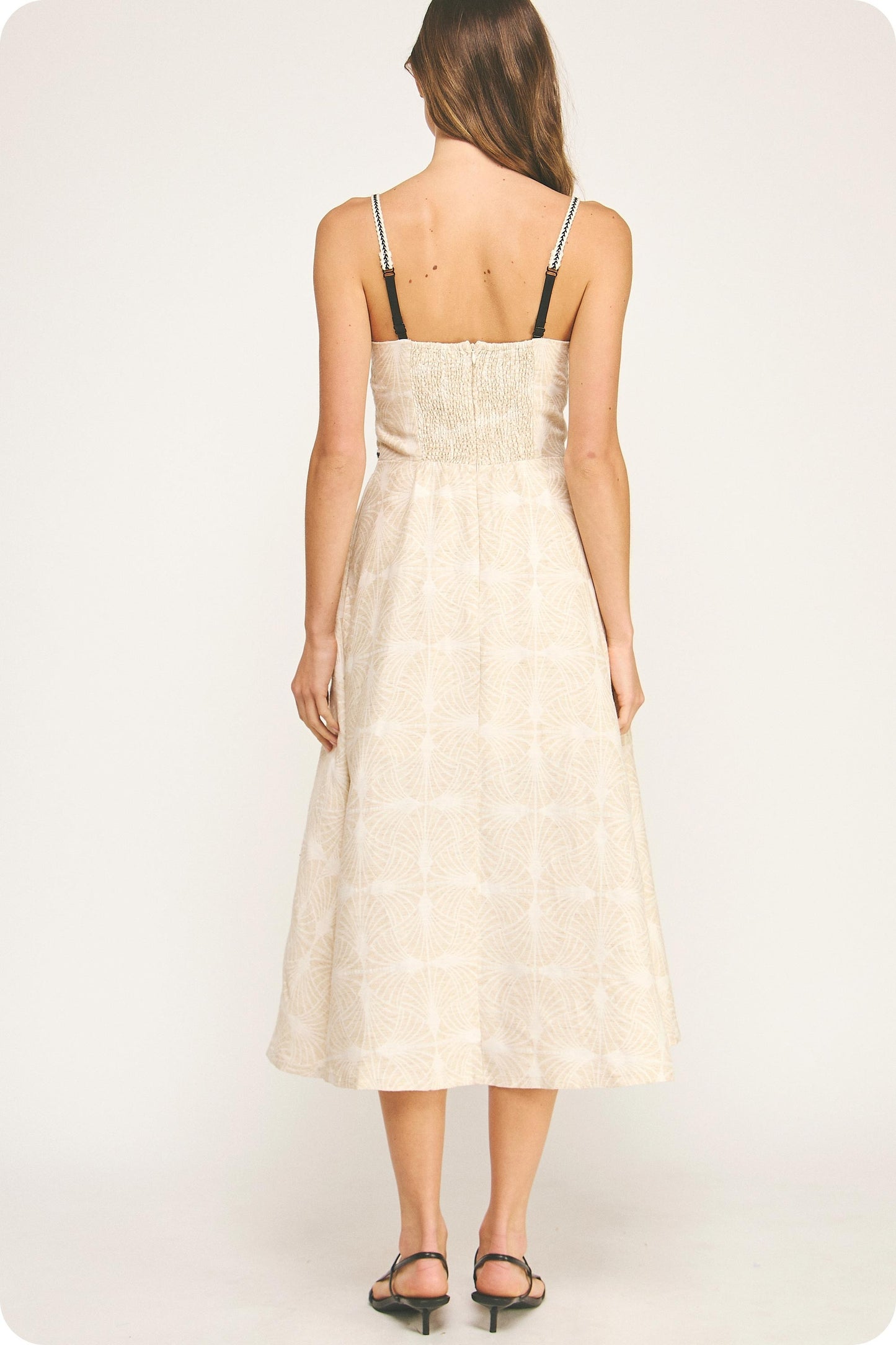Shellie contrast twill dress