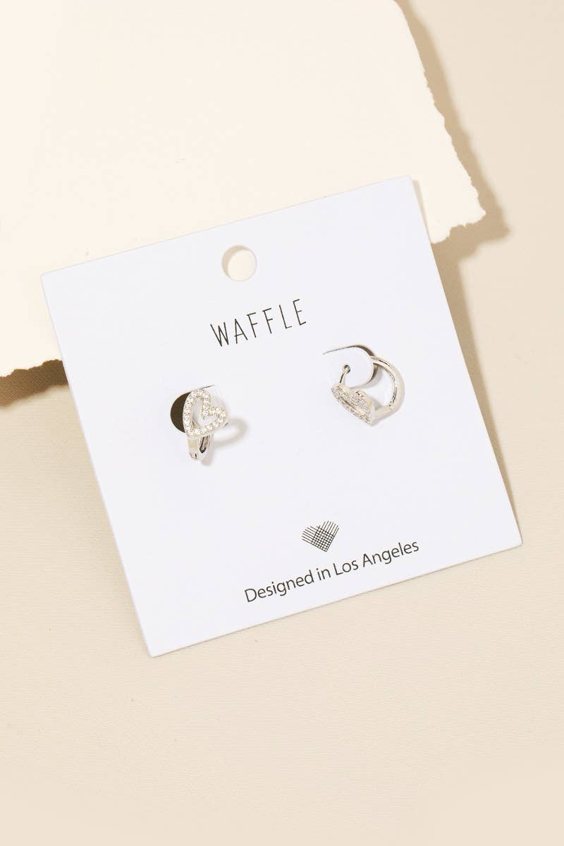 Mini Heart Hoop Earrings