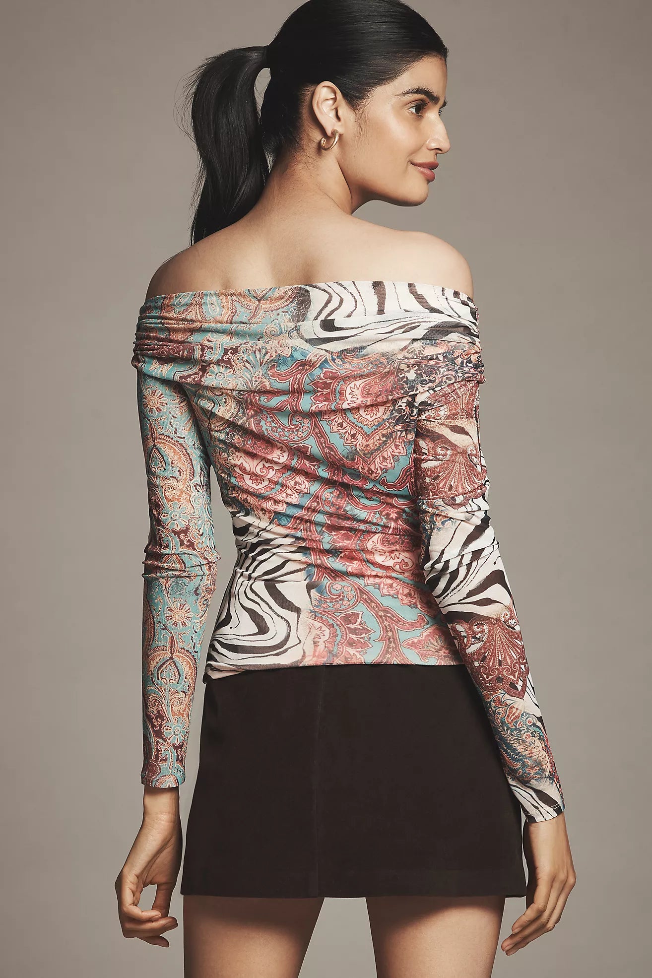 AFRM Barry top in gilded paisley