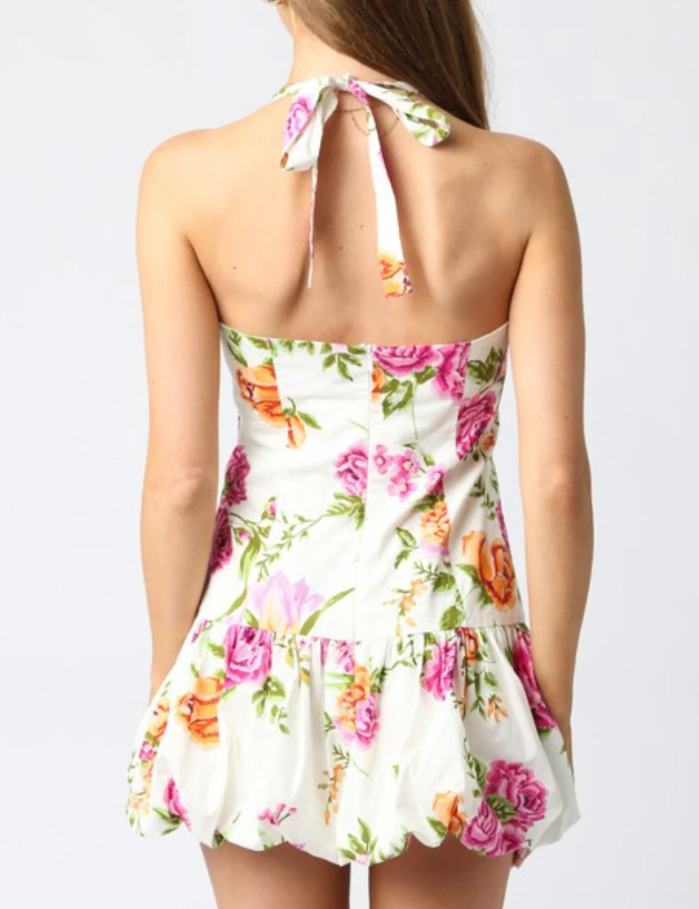 Finley floral halter dress
