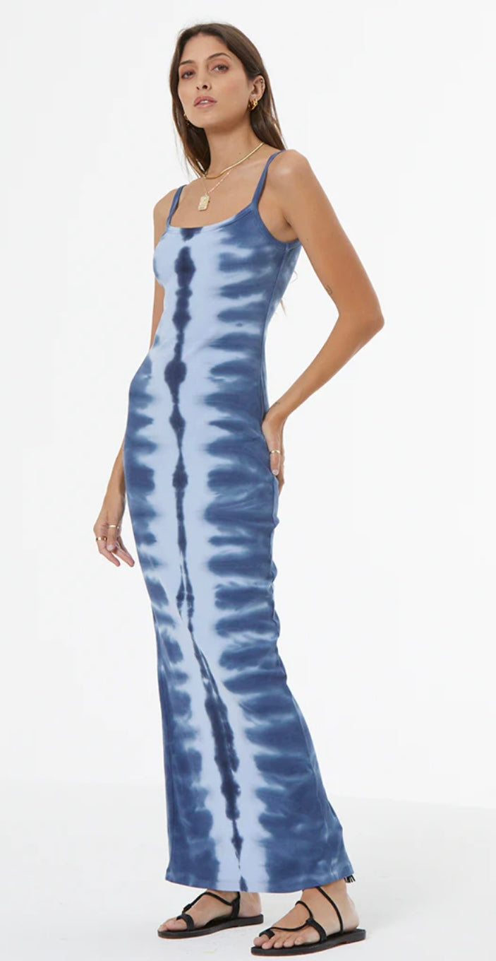 YFB Tonya Maxi dress Aviator Blue Pillar Wash