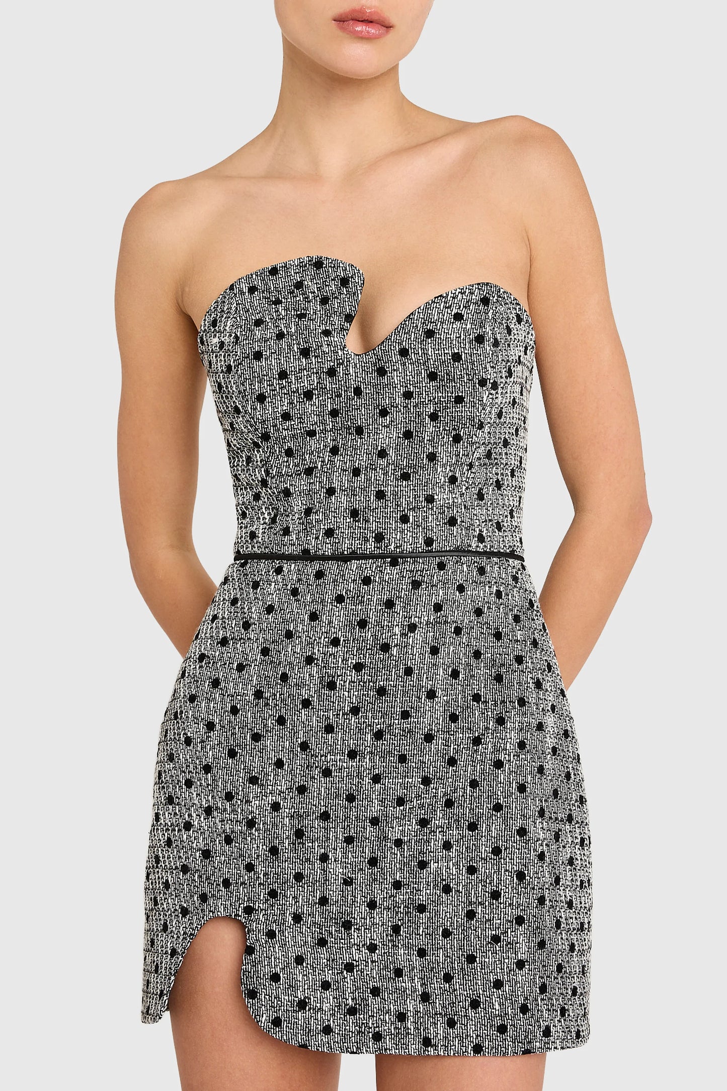 Amanda Uprichard Puzzle mini strapless dress
