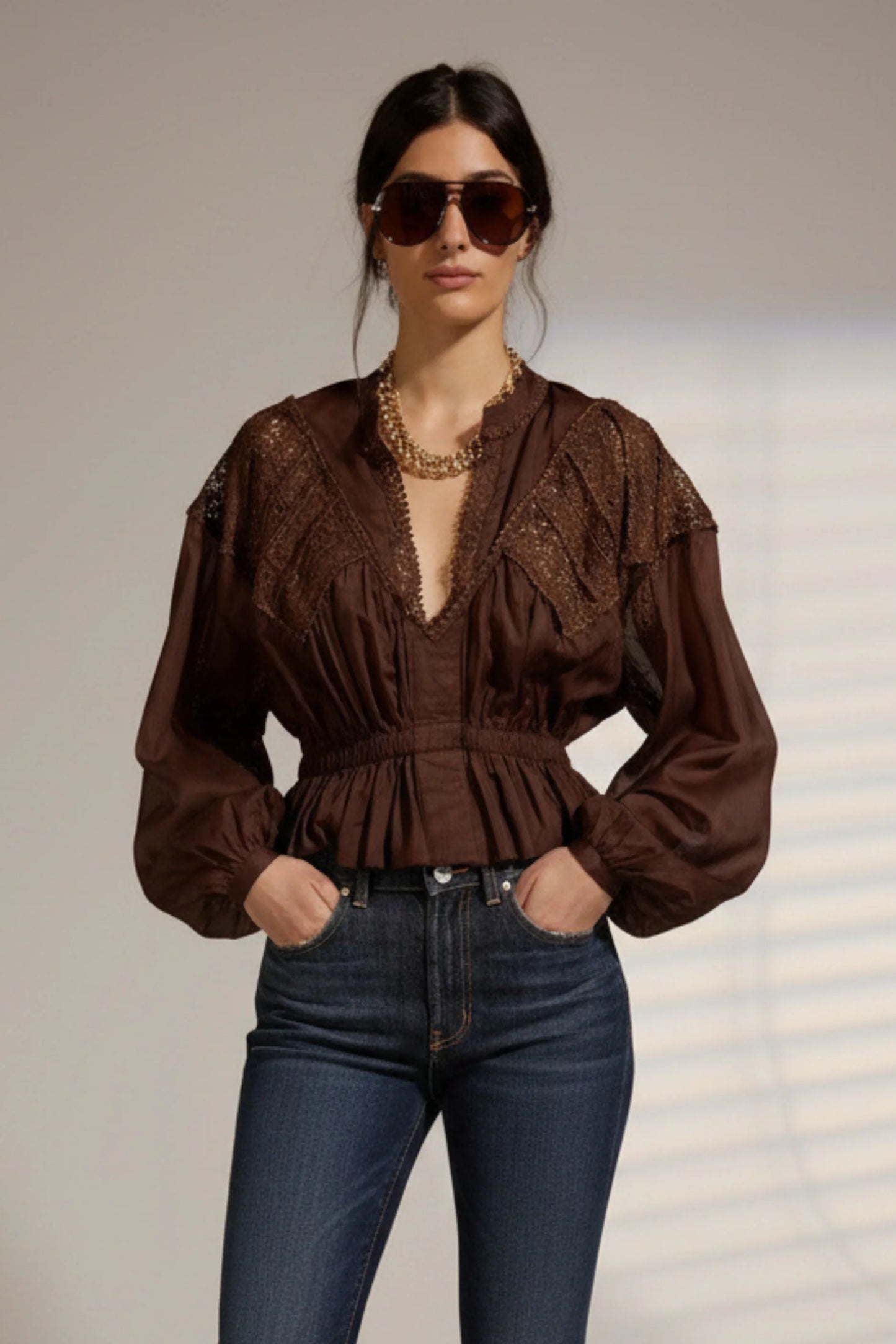 Deluc Bangles Lace Blouse