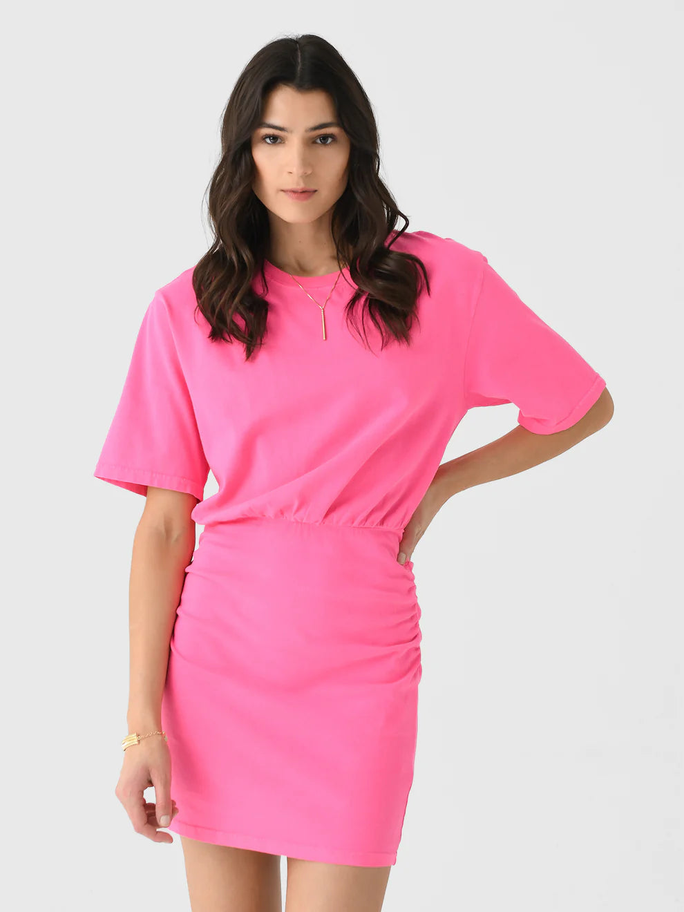 Xirena Lexa Dress in neon pink