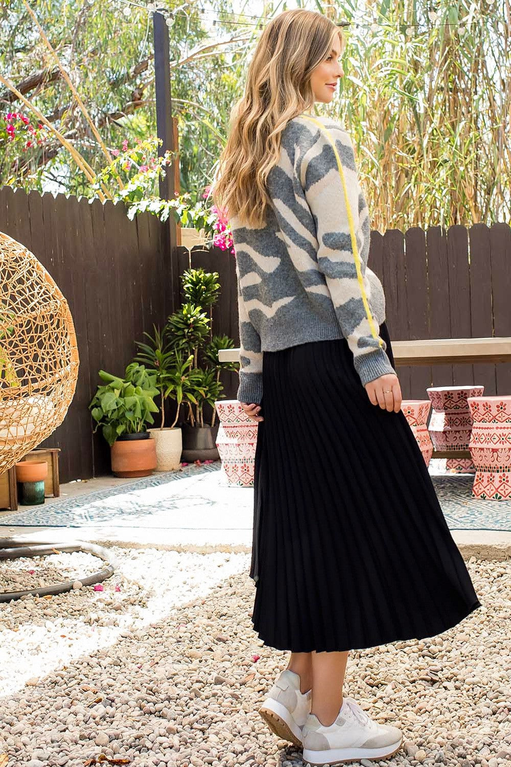 THML animal print sweater