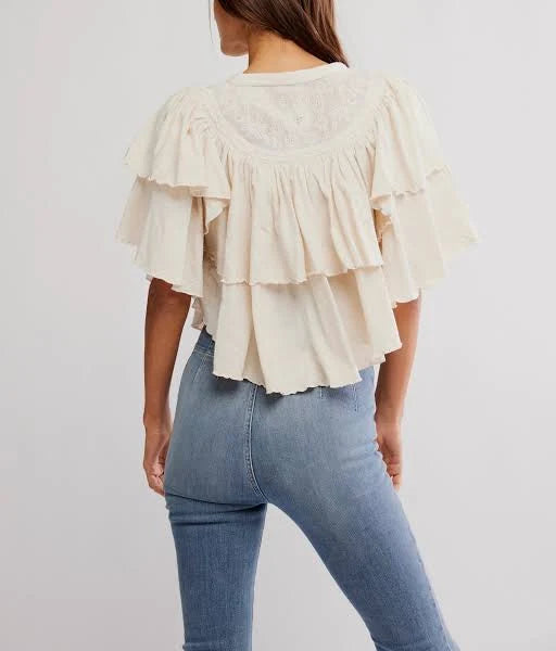 Free People Rose Party Tee