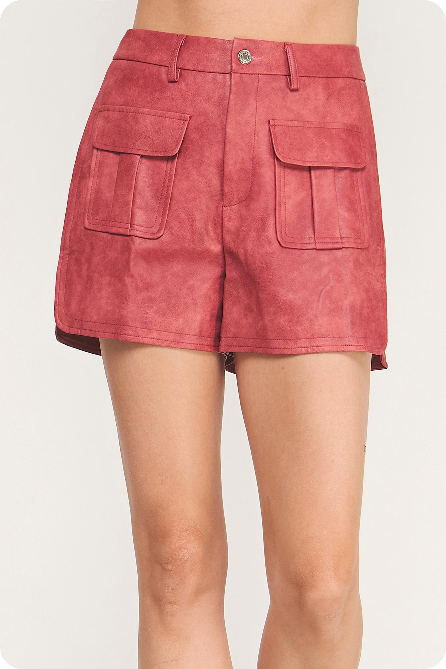 Talia side slit shorts