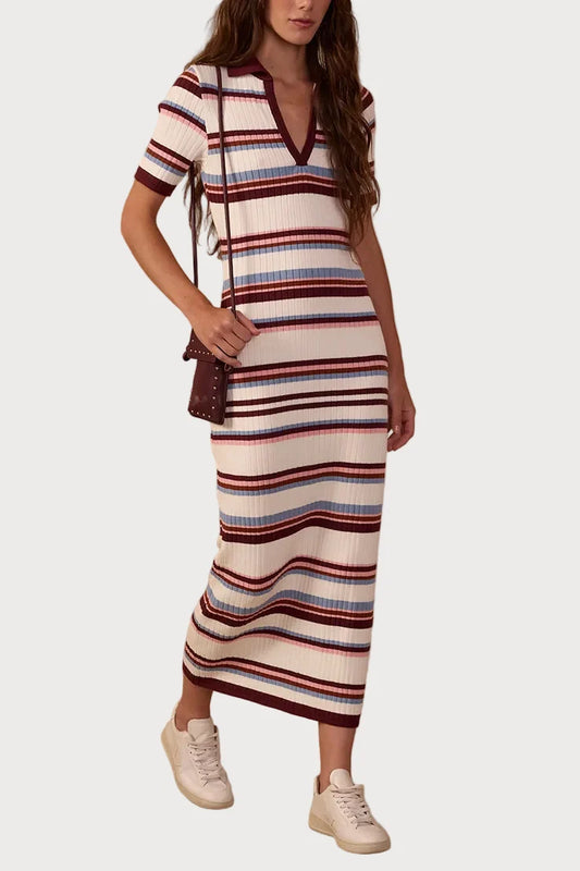 Dress To multicolor polo dress