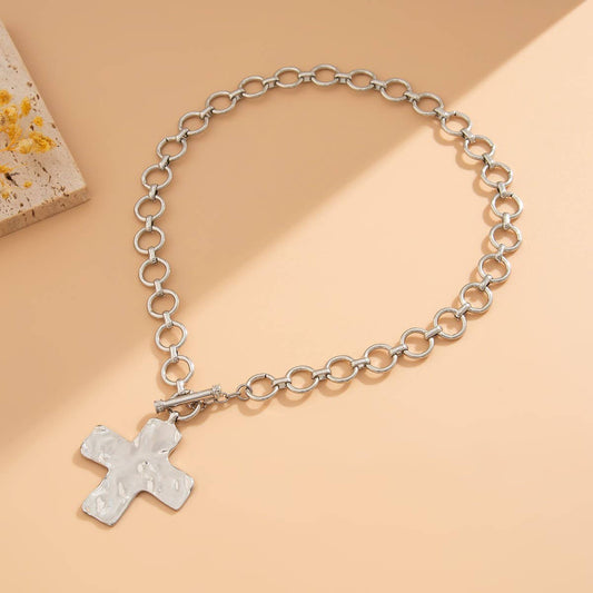 cross toggle necklace