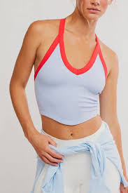 FP Movement All Clear Vneck in colorblock slate