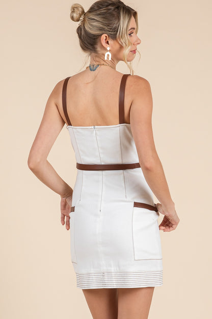 Putnam belted mini dress