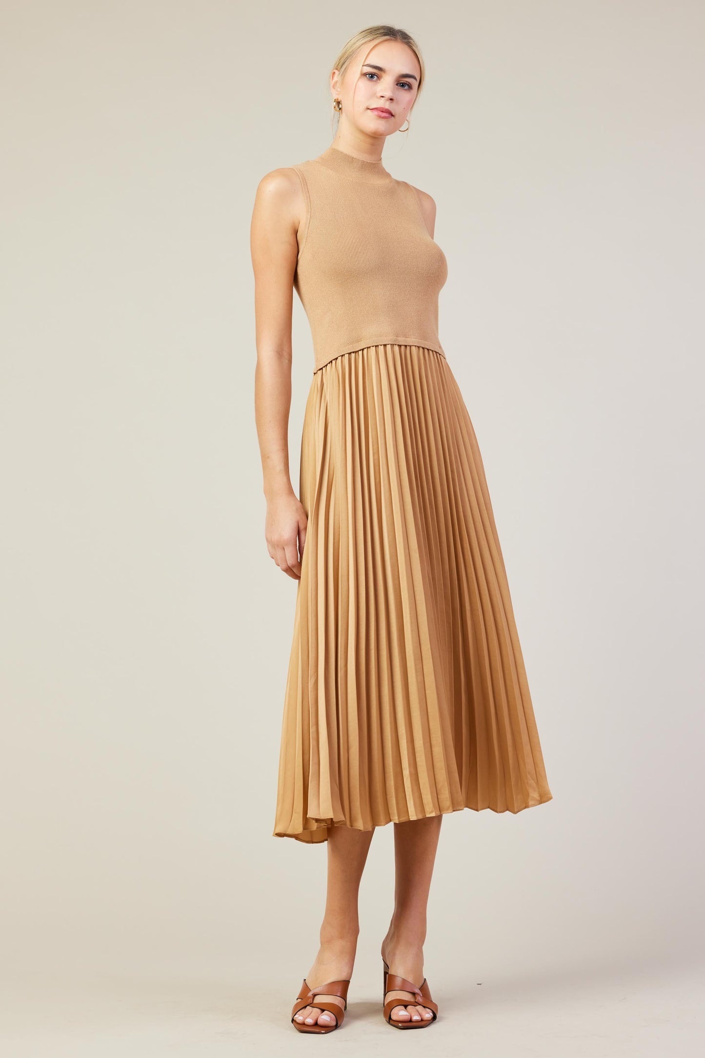 Callie pleated dress