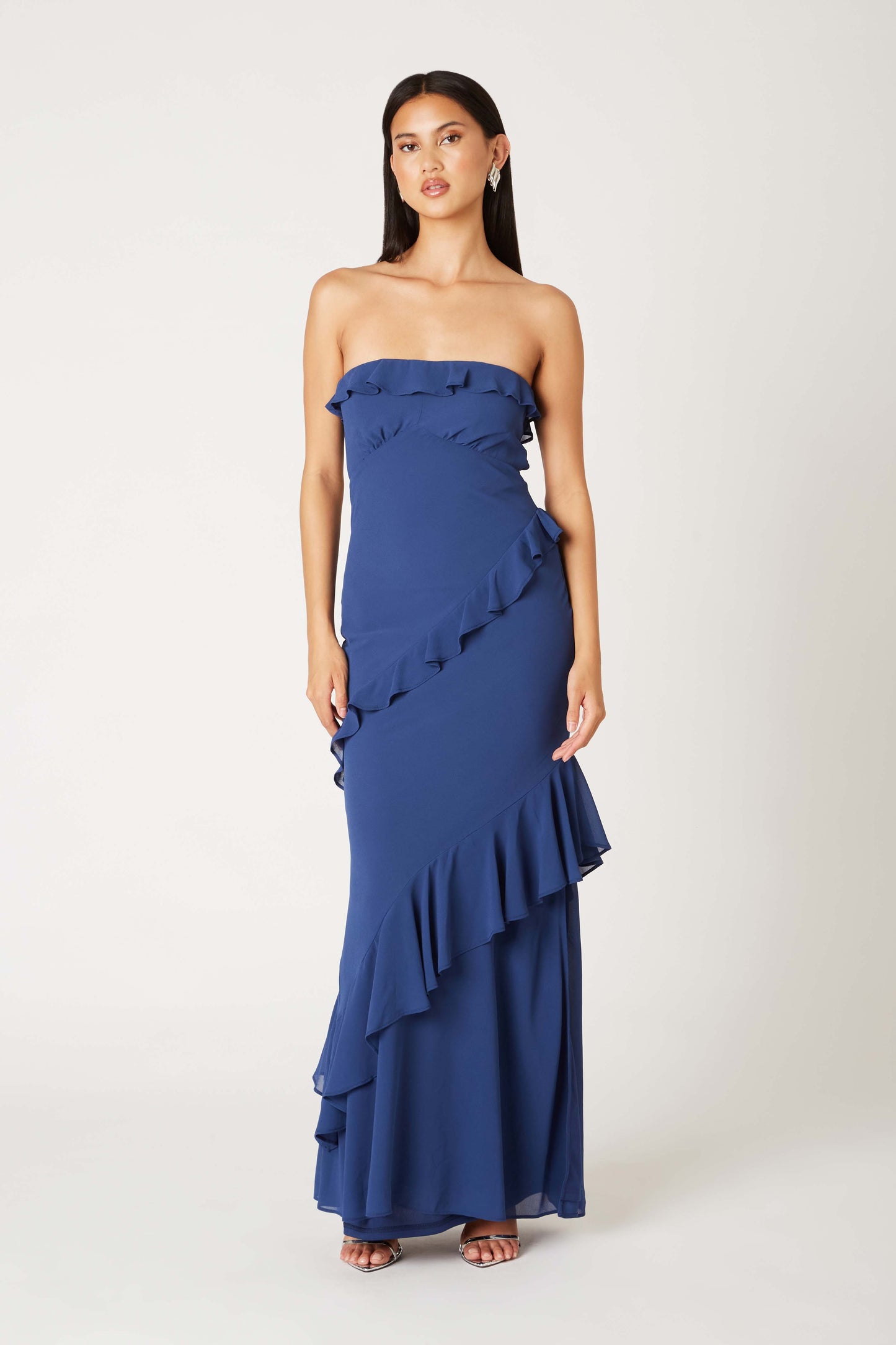 Lizzy Strapless ruffle dress