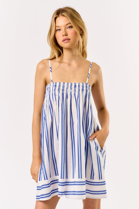 Rollins striped mini dress