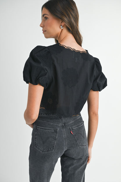 Tatum bubble sleeve top