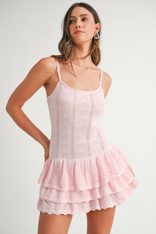 Maggie bow mini dress