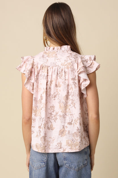 Regina ruffle sleeve top