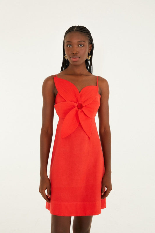 Farm Rio 3d flower lenzing™ mini dress