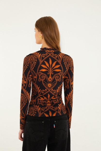 Farm Rio Cornely Ainika jersey blouse