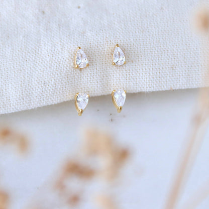 Zircon Droplet Ear Jacket - Waterproof