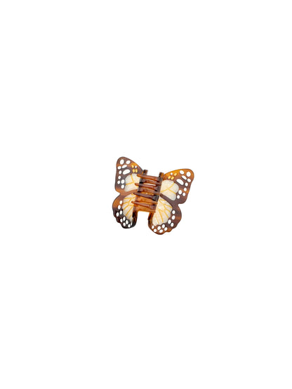 Hand-painted Mini Boho Monarch Claw Hair Clip | Eco-Friendly