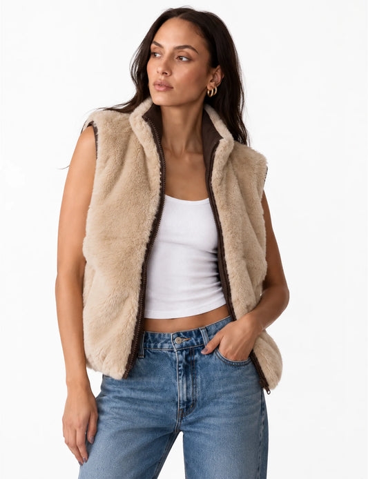 Brady Vest in dark espresso
