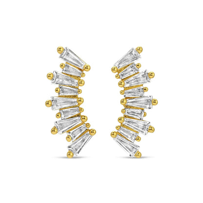 Curved Baguette Studs