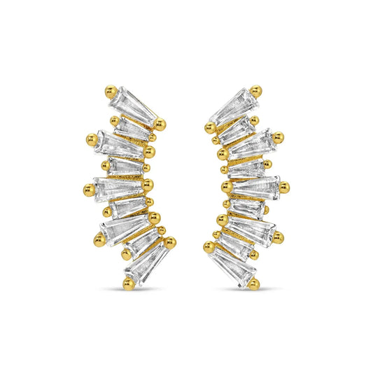 Curved Baguette Studs