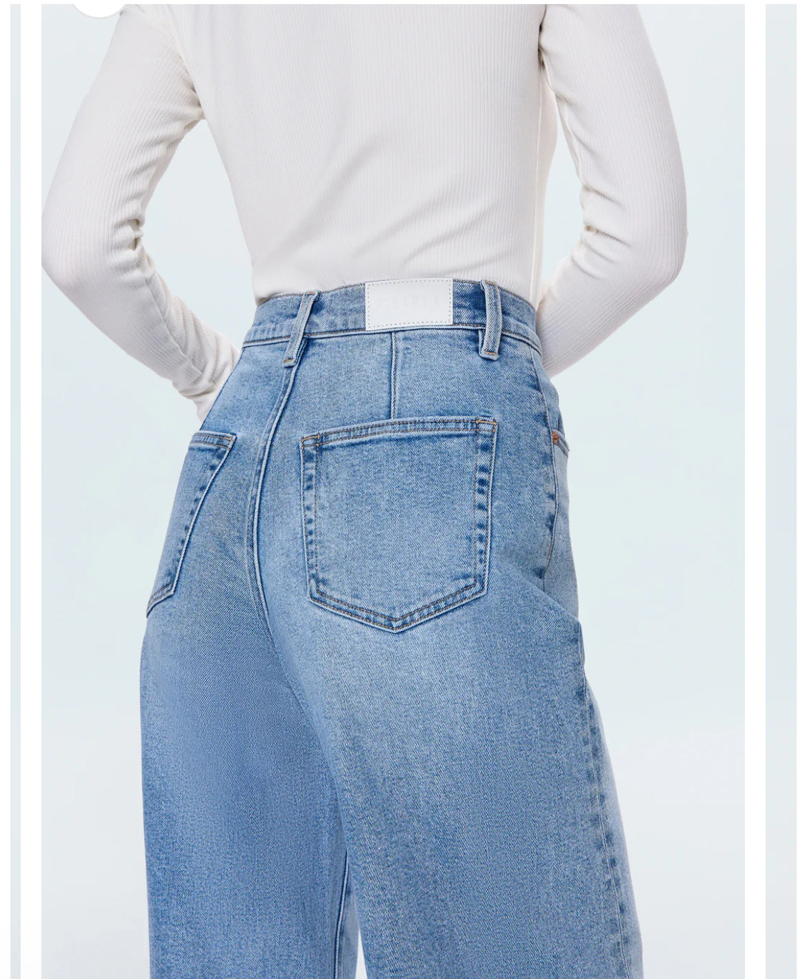 Pistola Kyra Bowed Ankle high rise jean
