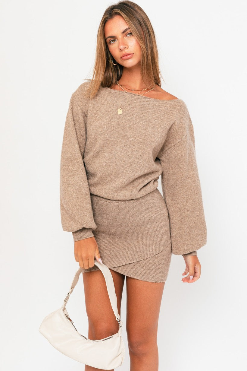 Carla Boat Neck sweater dress