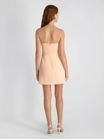 French Connection whisper strapless in peach fuzz