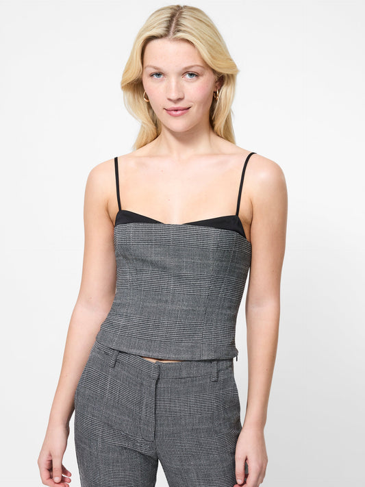 French Connection Owen Plaid suiting top