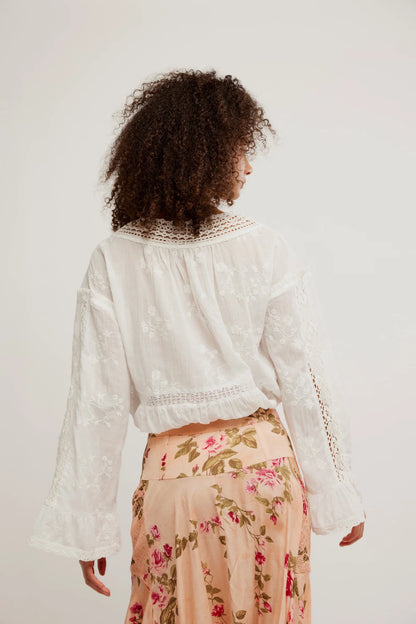 Free People  Sweet Love Blouse
