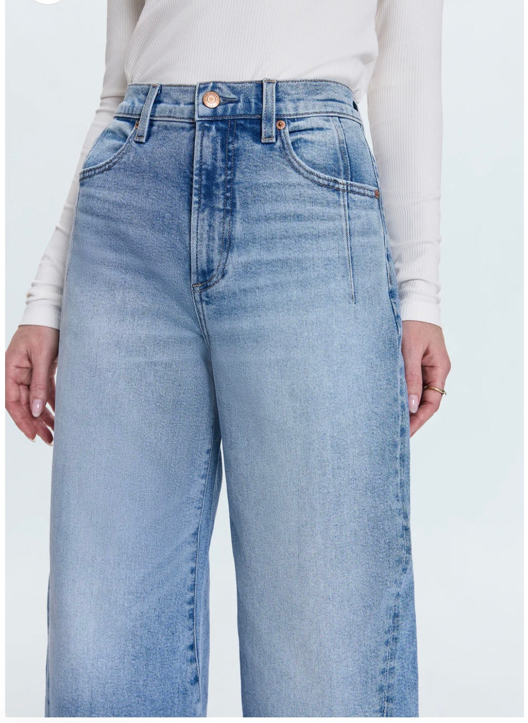 Pistola Kyra Bowed Ankle high rise jean