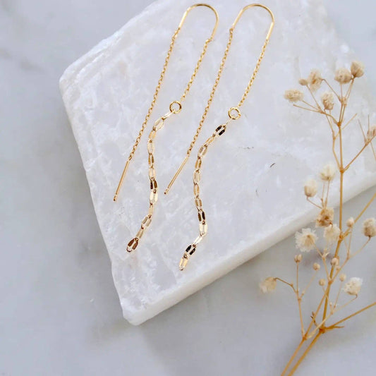 Sequin Threader Earrings