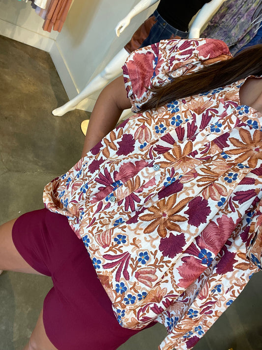 Enma puff sleeve top