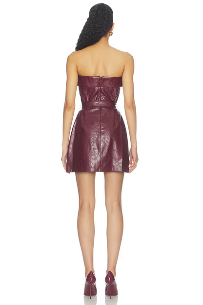 Karla dress in burgundy