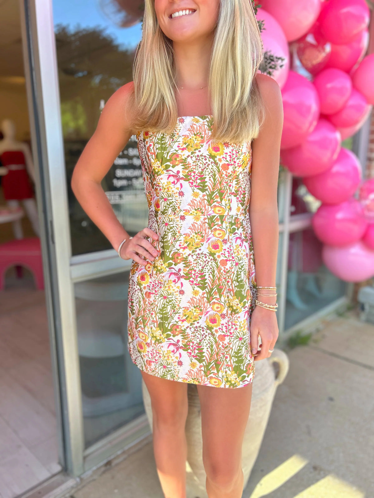 Virgie jacquard floral mini dress