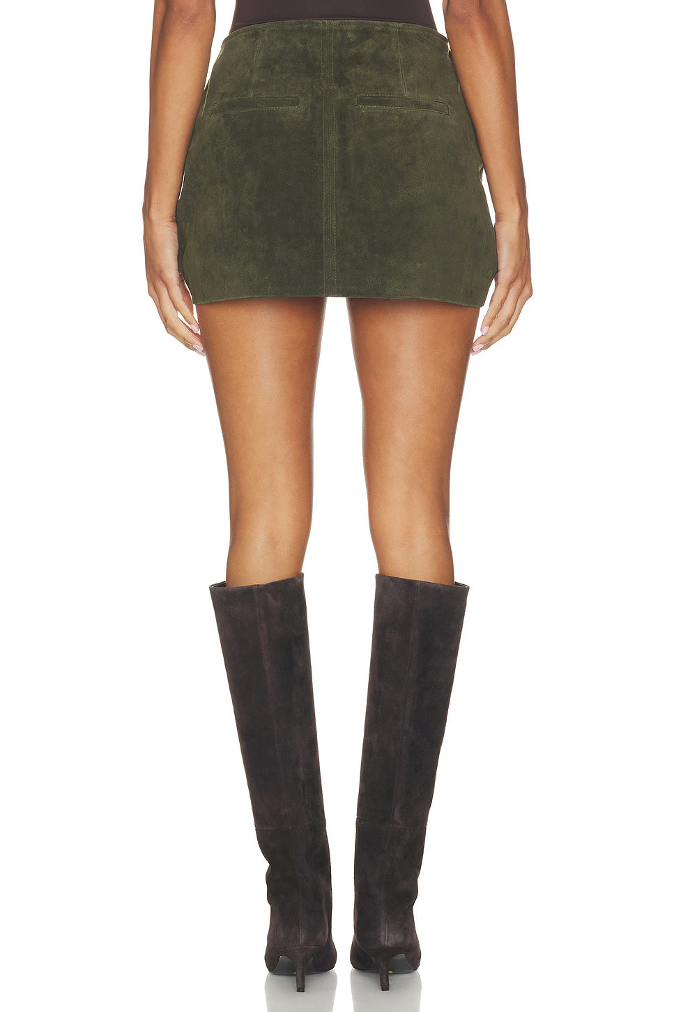 Spicy Herbs leather skirt