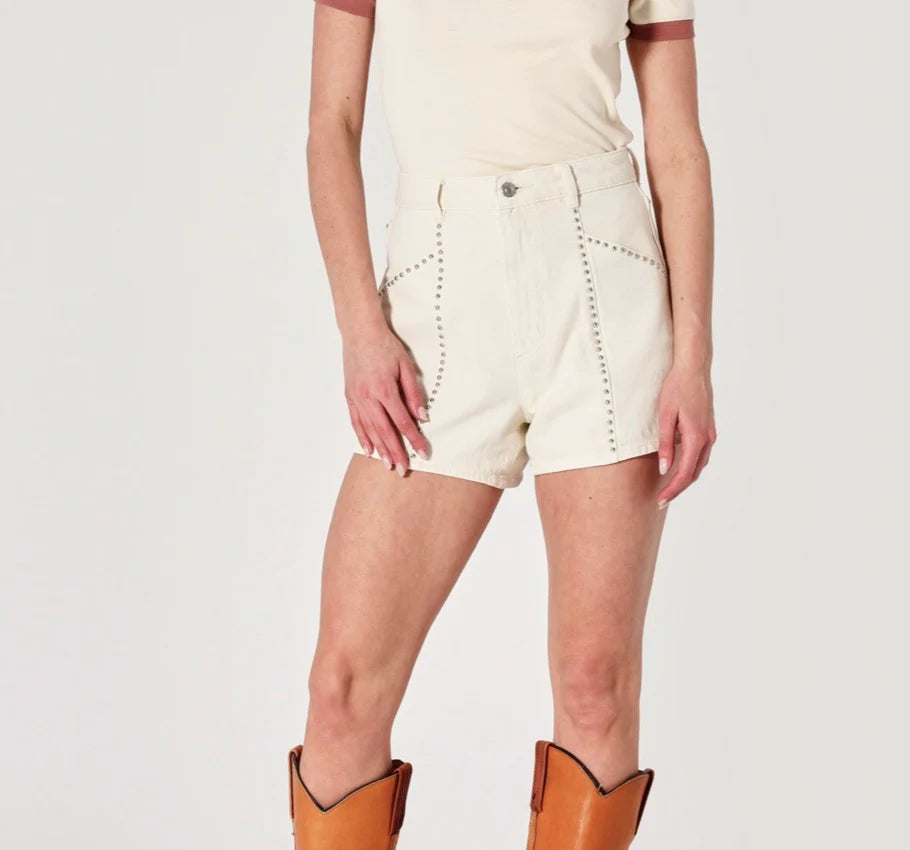 Rolla's Mirage shorts in cream sparkle
