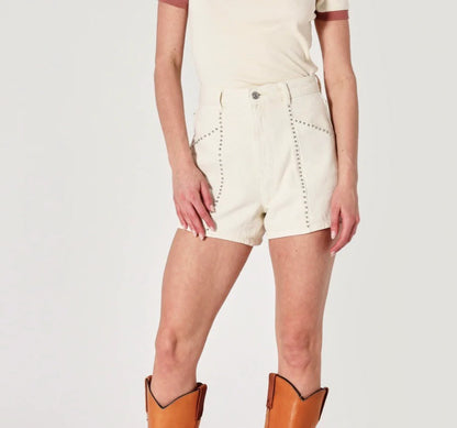 Rolla's Mirage shorts in cream sparkle