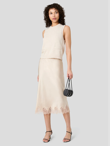 French Connection Mozart Sleeveless pointelle top