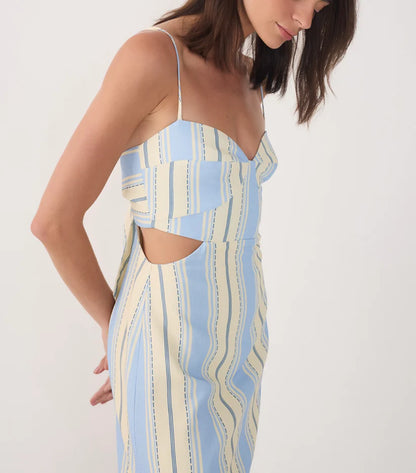 Dress To Relaxing stripe midi dress