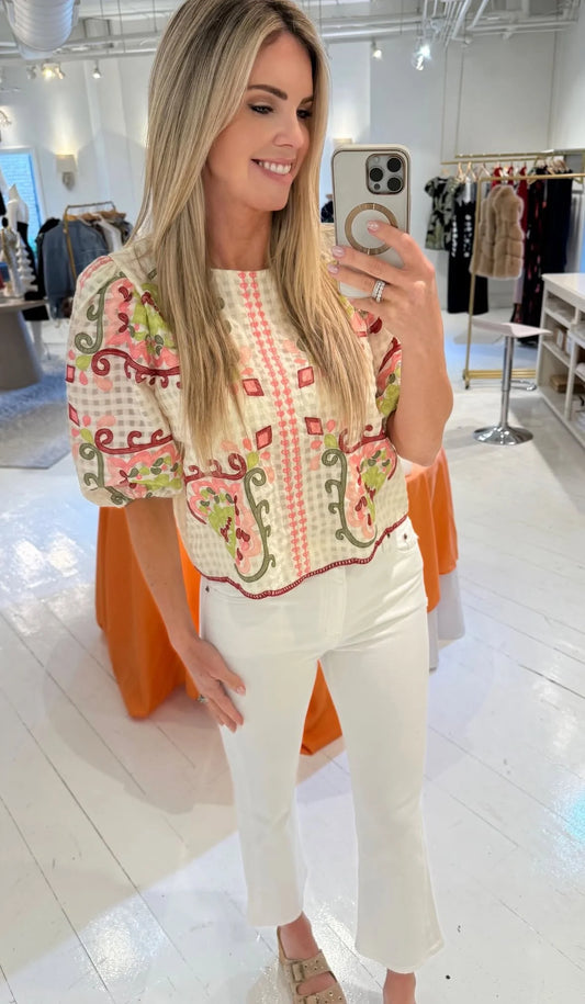 Sims Embroidered top