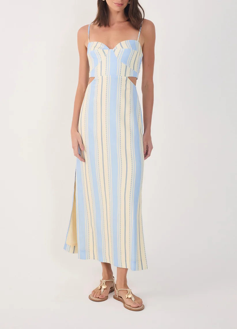 Dress To Relaxing stripe midi dress