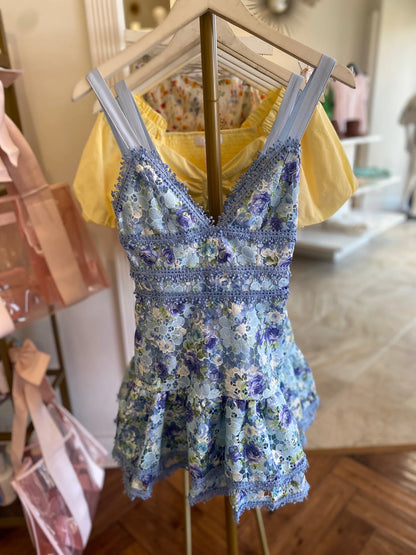 Chelsea Dress in blue multi