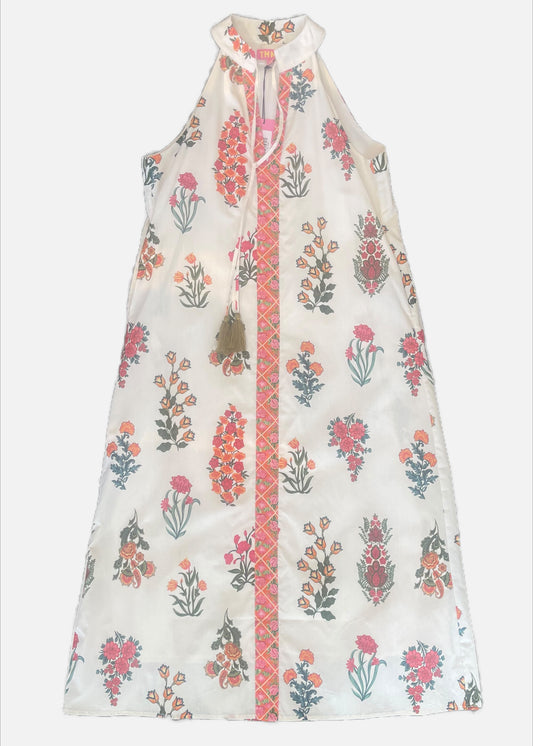 Anniston halter floral pattern dress