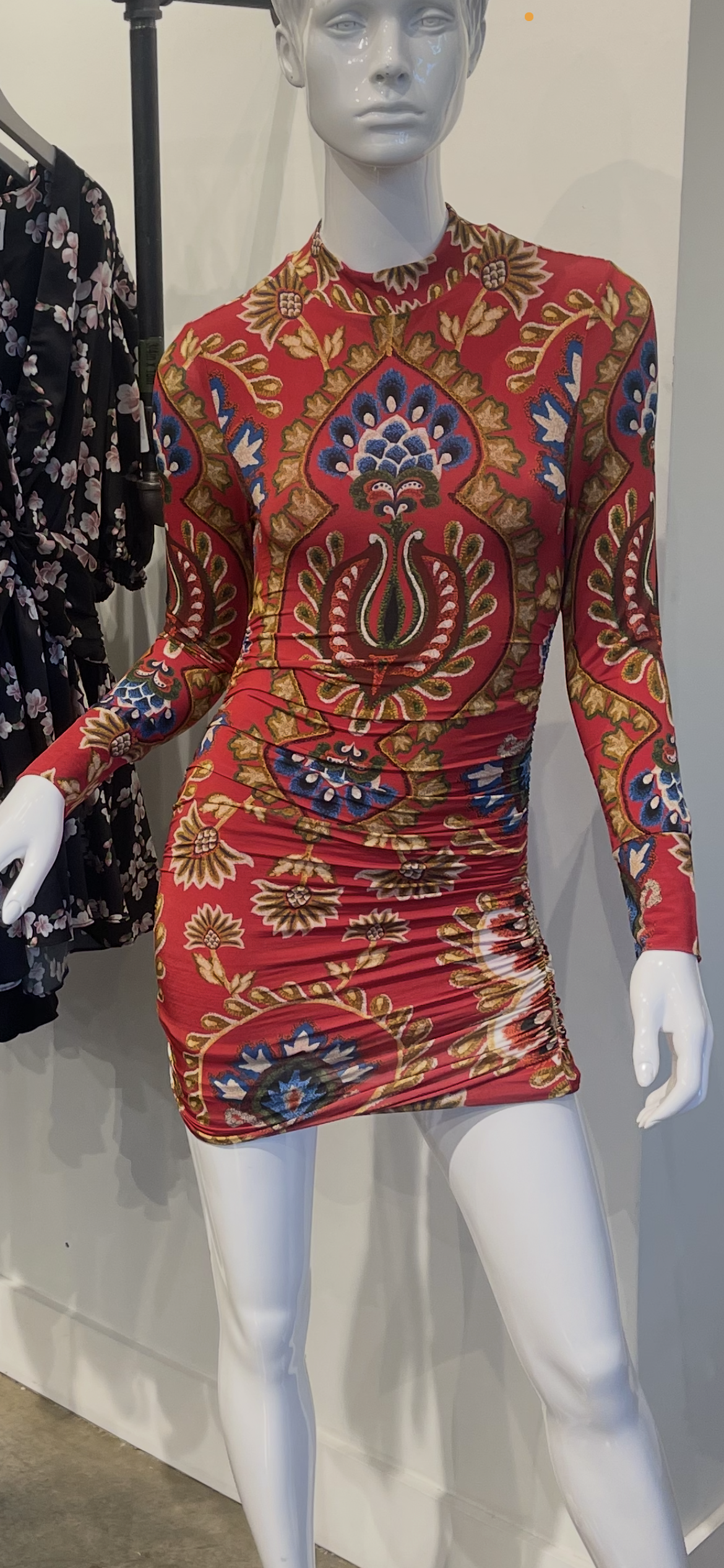 Farm Rio Folk Tapestry jersey dress