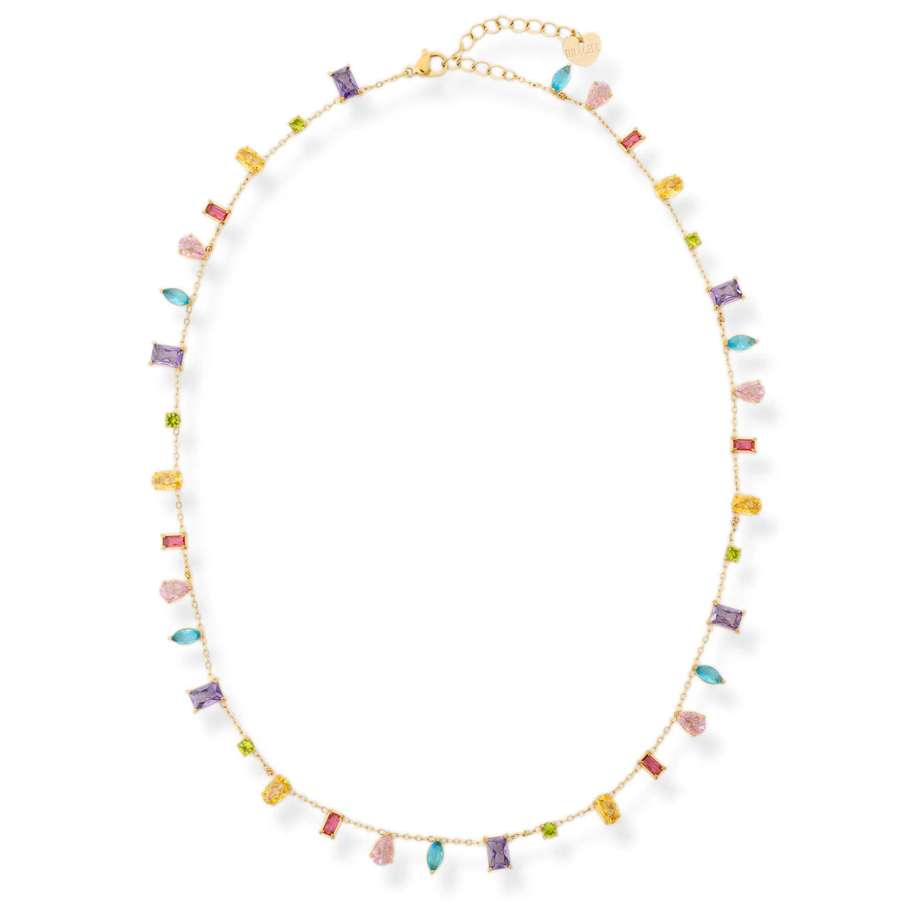 Bracha Hudson multi shape tennis necklace